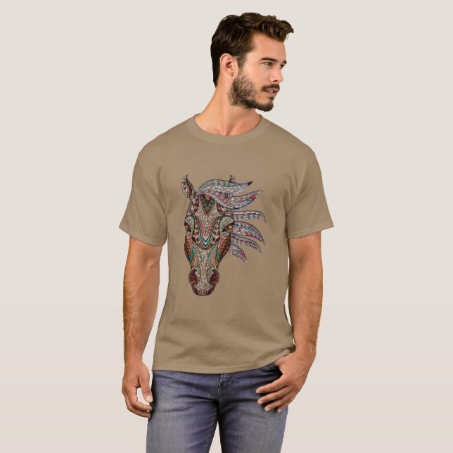 Adorable pfergekopf  metallized horse head T-Shirt (Front Full)