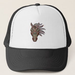 Adorable pfergekopf metallized horse head trucker hat