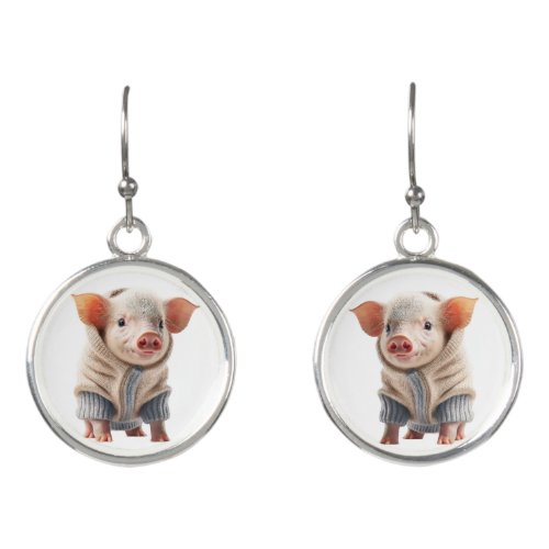 Adorable Piggy Dangle Earrings
