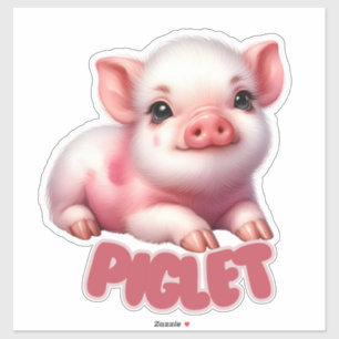 Adorable Piglet - Nursery  Sticker