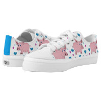 Adorable Pigs Hearts and Flowers Shoes