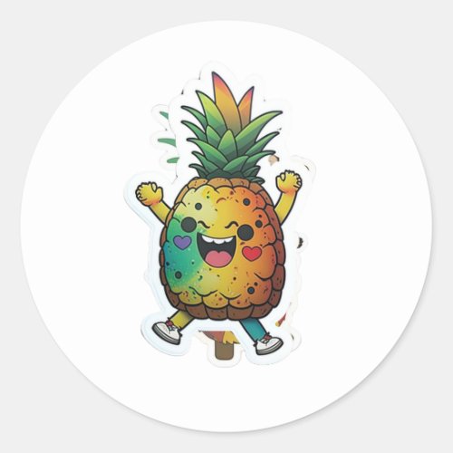 Adorable Pineapple Stickers for Any Occasio