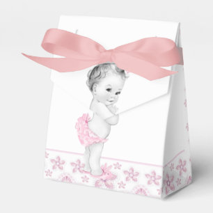 Adorable Pink Baby Shower Favor Boxes