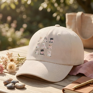 Adorable Pink Bow Kittens Cute Cat Lover's Women's Hat