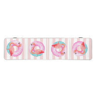 Adorable Pink Flamingos,Pool Float Stripes