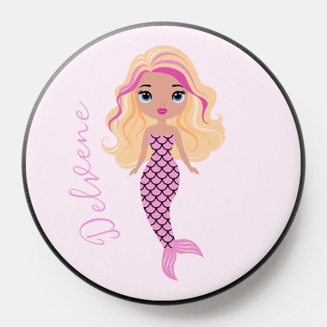 Adorable Pink Mermaid PopSocket (Popsocket)
