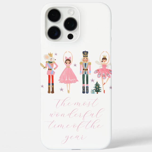 Adorable Pink Nutcracker Christmas Holiday Case-Mate iPhone Case (Back)
