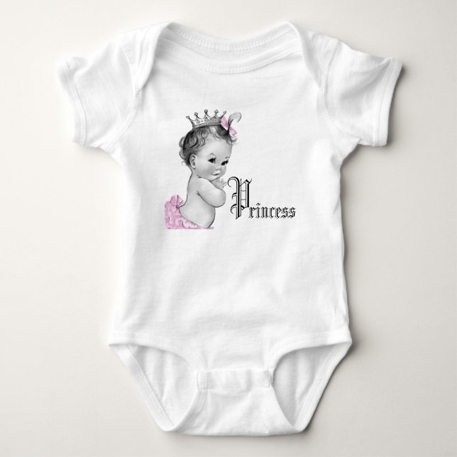 Adorable Pink Princess Baby Girl Shirts (Front)