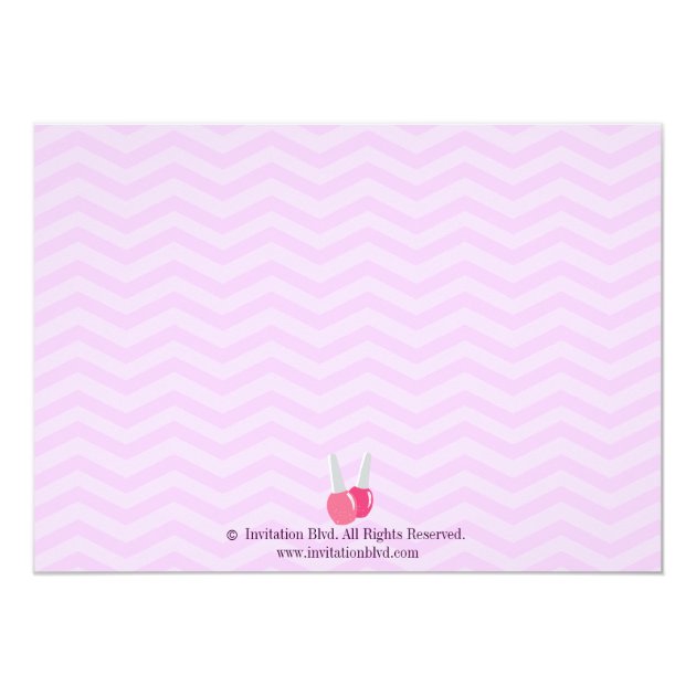 Adorable Pink Purple Spa Pampering Birthday Party Invitation