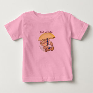 adorable pink teddy bearT-Shirt Baby T-Shirt