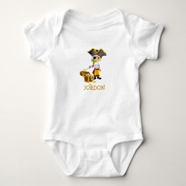 Adorable Pirate Baby Bodysuit (Front)