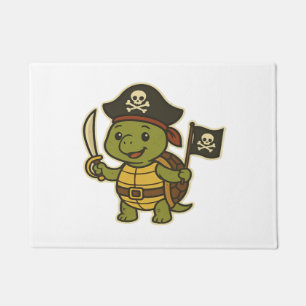 Adorable Pirate Turtle Classic T-Shirt Doormat