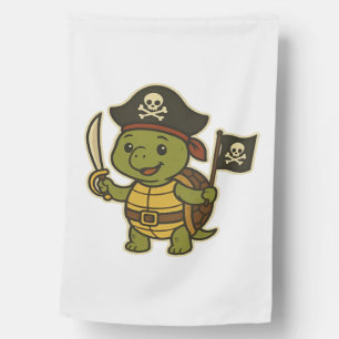 Adorable Pirate Turtle Classic T-Shirt House Flag