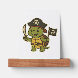 Adorable Pirate Turtle Classic T-Shirt Picture Ledge