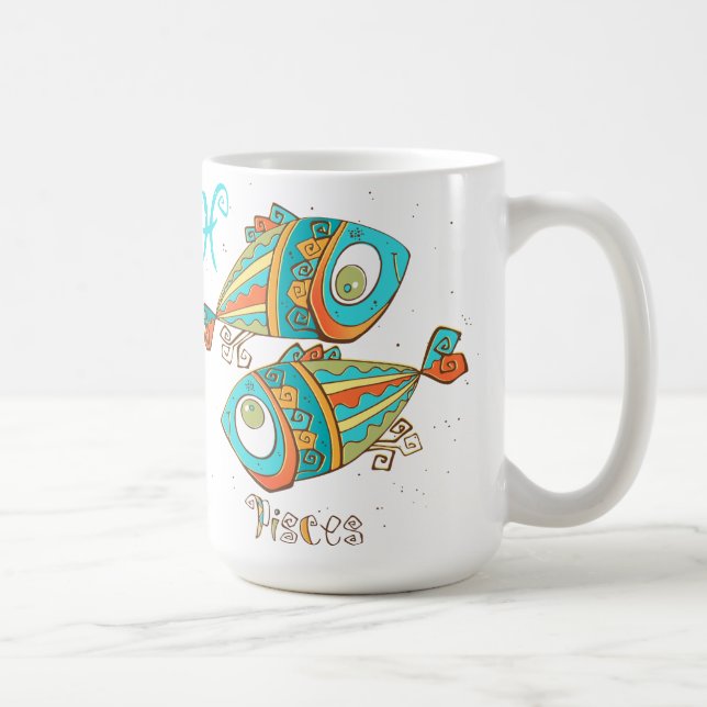Adorable Pisces Fish Coffee Mug (Right)