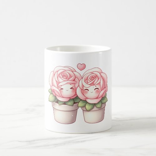 Adorable Plant Couple Mug Design
