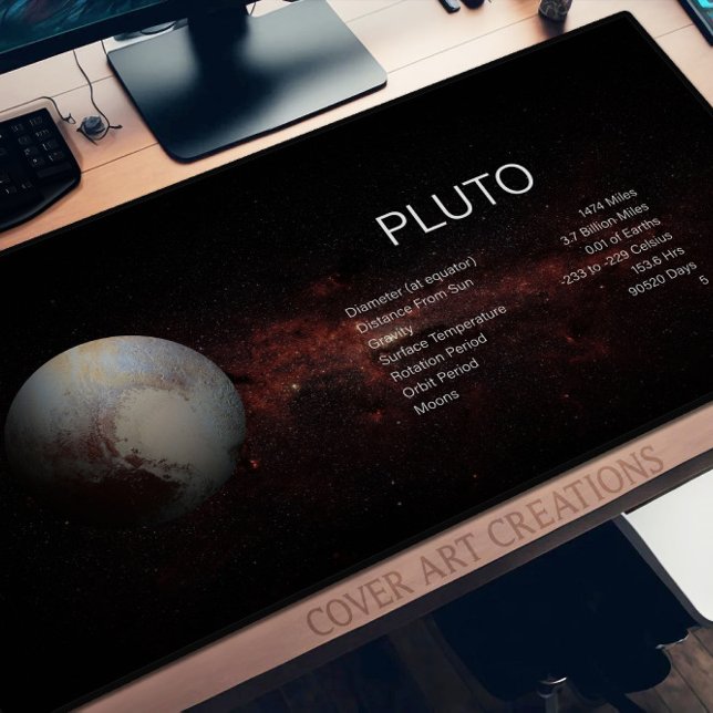 Adorable Pluto Tiny Dwarf Planet Desk Mat (Creator Uploaded)
