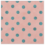 Adorable polka dot pattern in blue and pink fabric