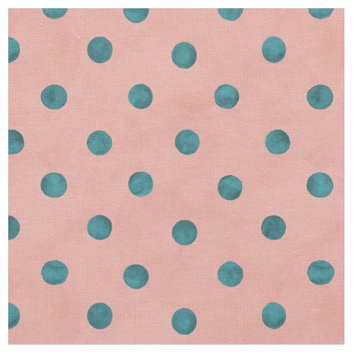 Adorable polka dot pattern in blue and pink fabric