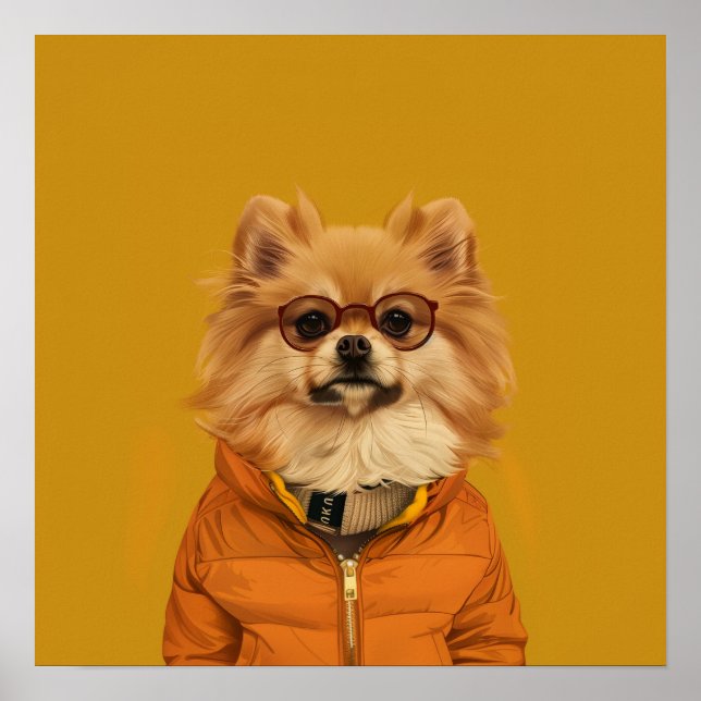 Adorable Pomeranian Print (Front)