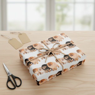 Adorable Pomeranian Wrapping Paper Set