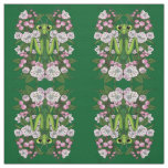 Adorable Praying Mantis And Mountain Laurel  Fabric
