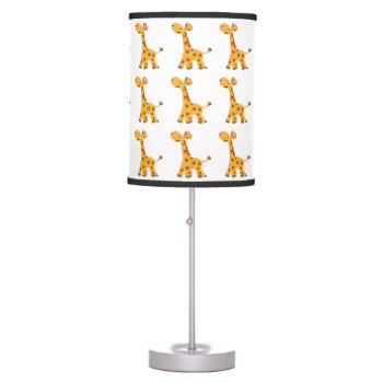 Adorable Primitive Art Giraffe Table Lamp by inspirationrocks at Zazzle