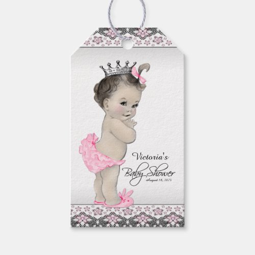 Adorable Princess Baby Shower Gift Tags