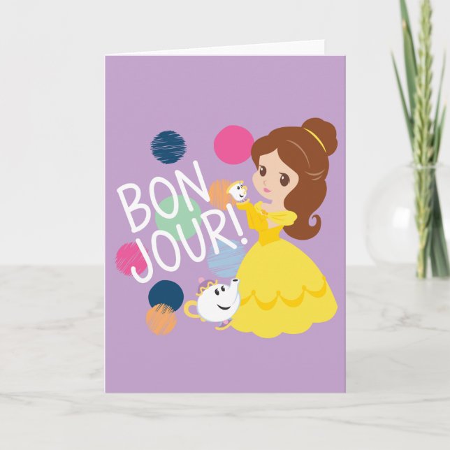 Adorable Princess Belle Card (Front)