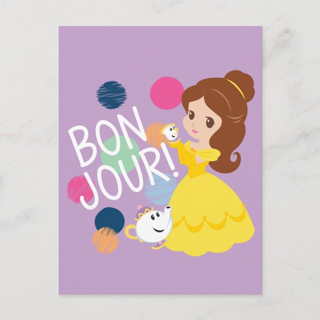 Adorable Princess Belle Postcard (Front)