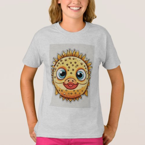 Adorable Pufferfish Kids T_Shirt T_Shirt