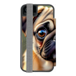 Adorable Pug Close up | Cute Dog  iPhone SE/5/5s Wallet Case