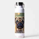 Adorable Pug Close up | Cute Dog Personalized Water Bottle