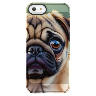 Adorable Pug Close up | Cute Dog  Clear iPhone SE/5/5s Case