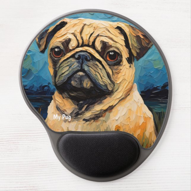 Adorable Pug Mouse Mat (Front)