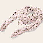 Adorable Pug Puppies on Pink Background Pattern Scarf<br><div class="desc">This personalized design makes the perfect gift for the pug lover in your life,  add their name or their pet's name for a one-of-a-kind gift.</div>