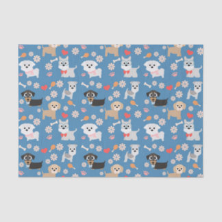 Adorable Puppies Tissue Paper