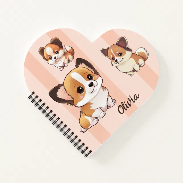 Adorable puppy dogs, notebook (Front)