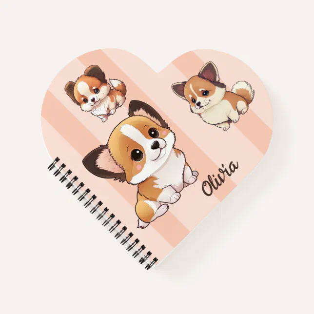 Adorable puppy dogs, notebook (Front)