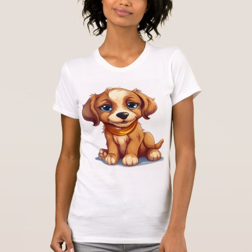 Adorable Puppy Full of Tenderness T_Shirt