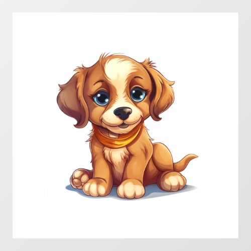 Adorable Puppy Full of Tenderness Wall Decal