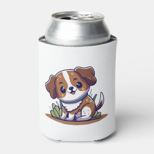 Adorable Puppy Love Classic T_Shirt Can Cooler