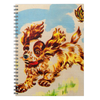 adorable puppy on the run notebook