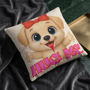 Adorable Puppy Pillow – Cute Cartoon Dog Home DCR