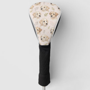 Adorable Puppy Watercolor Pattern (2) Golf Head Cover