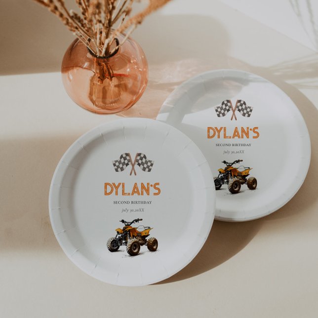 Adorable Quad Bike Paper Plates (Creator Uploaded)