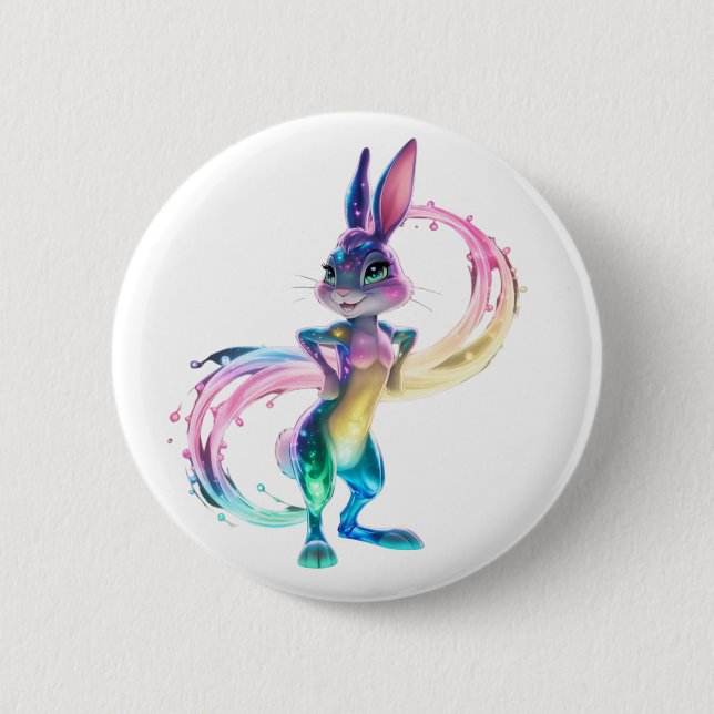Adorable Rabbit Button (Front)