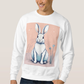 Adorable Rabbit Design Full-Sleeve T-Shirt for all Sweatshirt