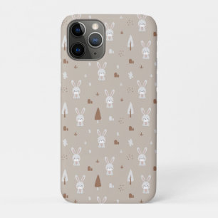 Adorable Rabbit Kids Pattern iPhone 11 Pro Case