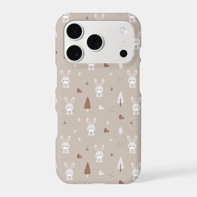 Adorable Rabbit Kids Pattern  Iphone Case (Back)